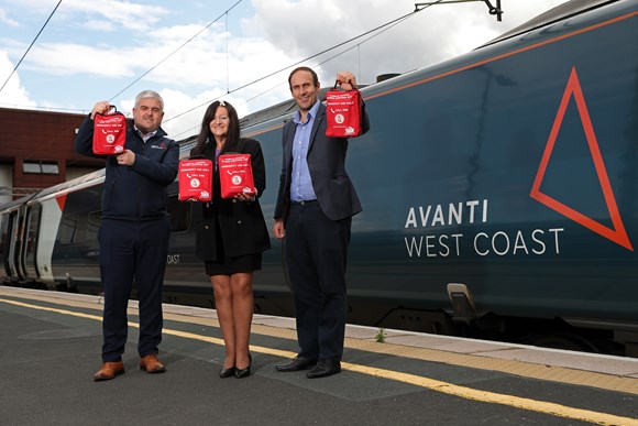 Main picture (left to right) - David Whitehouse, Lynne Baird and Cllr Keiran Casey